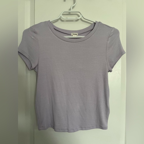 *NWT* GARAGE LIGHT PURPLE RIBBED BABY TEE - MEDIUM - Picture 1 of 5